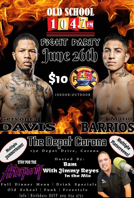FIGHT PARTY FLYER